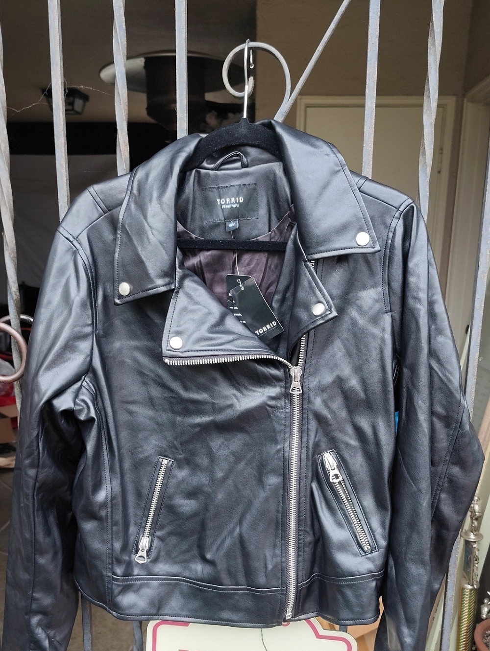 torrid Black Faux Leather  Moto Jacket